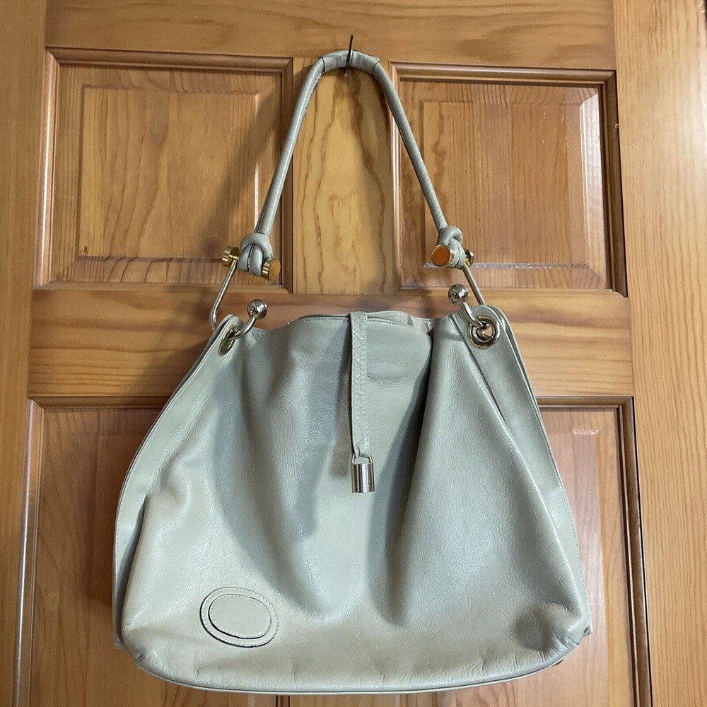 Fenice Leather Purse Boho Bucket Purse Made In Italy Tan